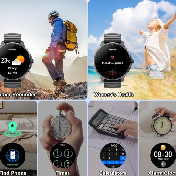 Smart Watch for Men Women Answer/Make Calls, 1.39''Touch Screen Fitness Tracker - Picture 4 of 6